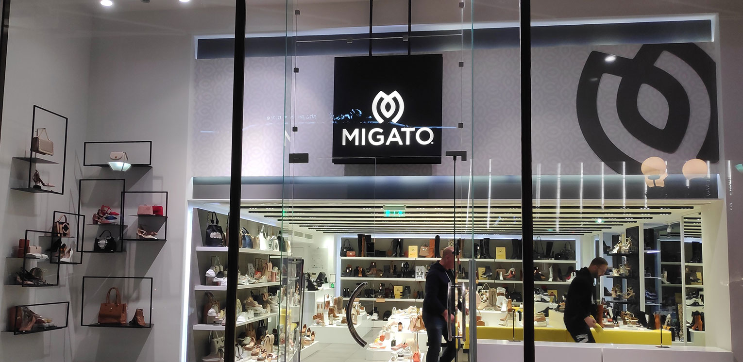 Μη ανακλαστικές μεμβράνες ηλιοπροστασίας στο κατάστημα της MIGATO στην Γλυφάδα