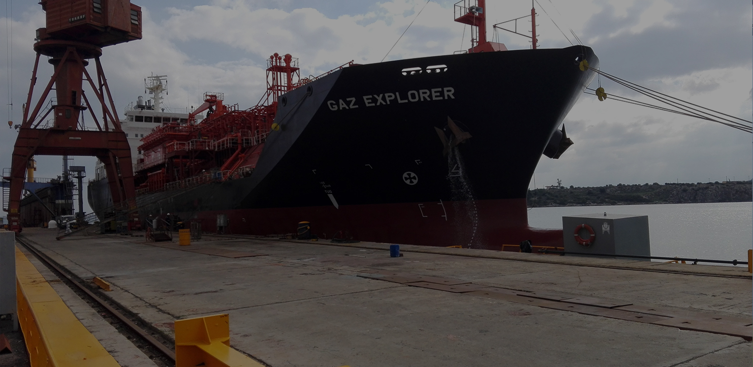 Υγραεριοφόρο (LPG) πλοίο GAZ EXPLORER στα Ναυπηγεία Χαλκίδας